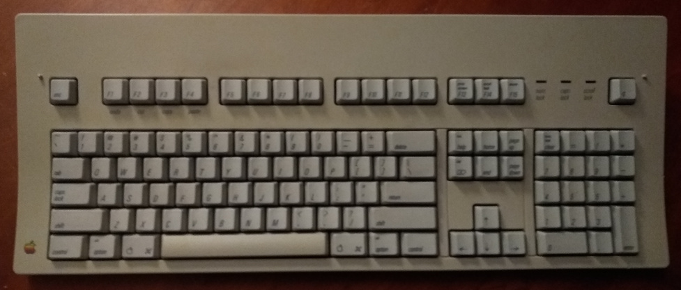 Clean, assembled keyboard